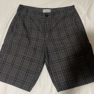 Trinity Men’s Plaid Grey Casual Board Shorts